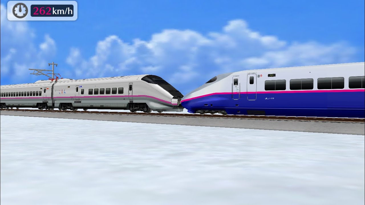 鉄道パークZ新幹線E2系はやて・E3系こまち併結