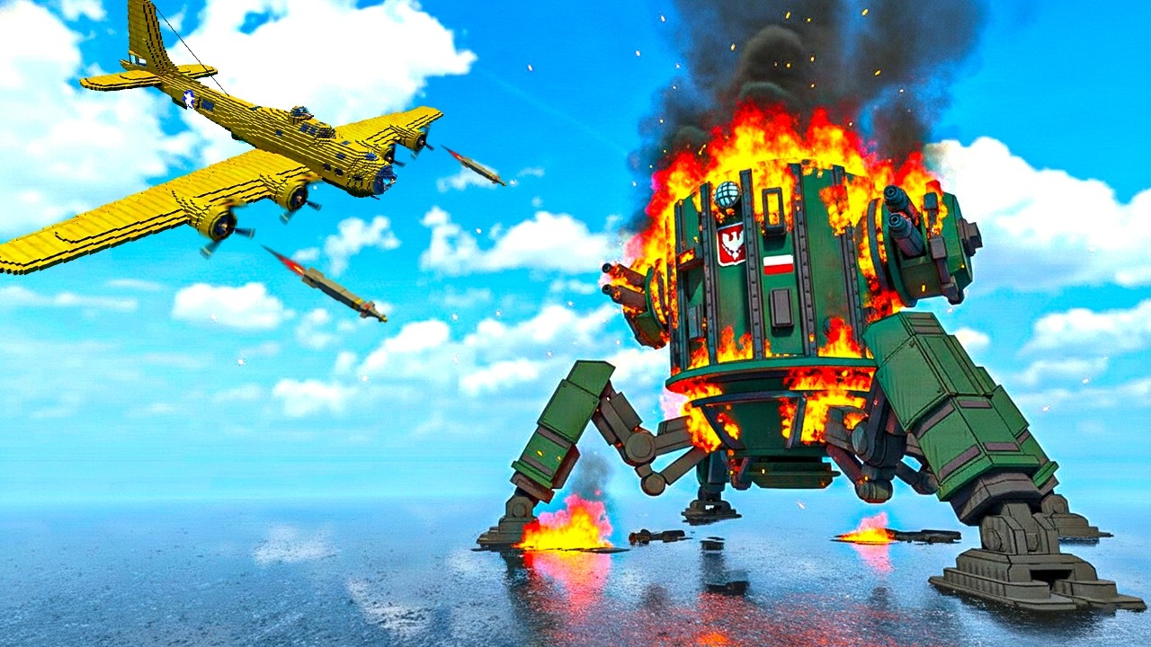 Iron Harvest Straznik vs Warplane | Epic Mech Battle Destruction | Teardown