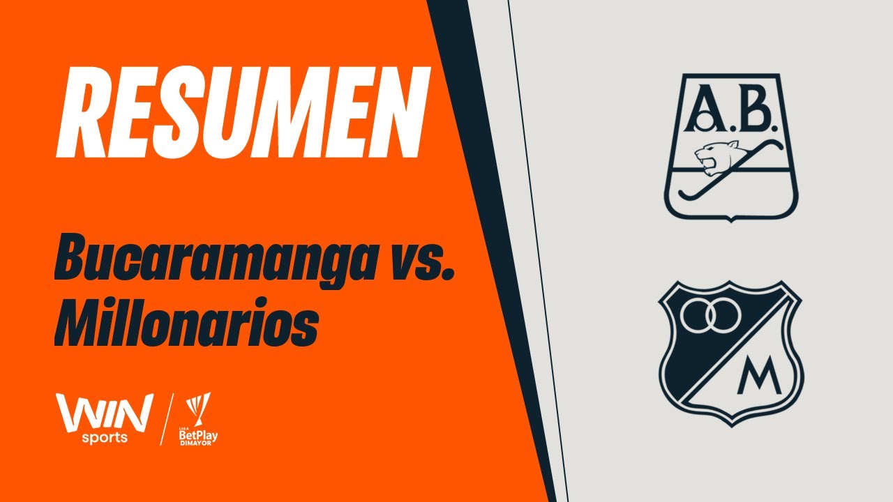 Bucaramanga vs. Millonarios (resumen y goles) | Liga BetPlay Dimayor 2026-1 | Fecha 1