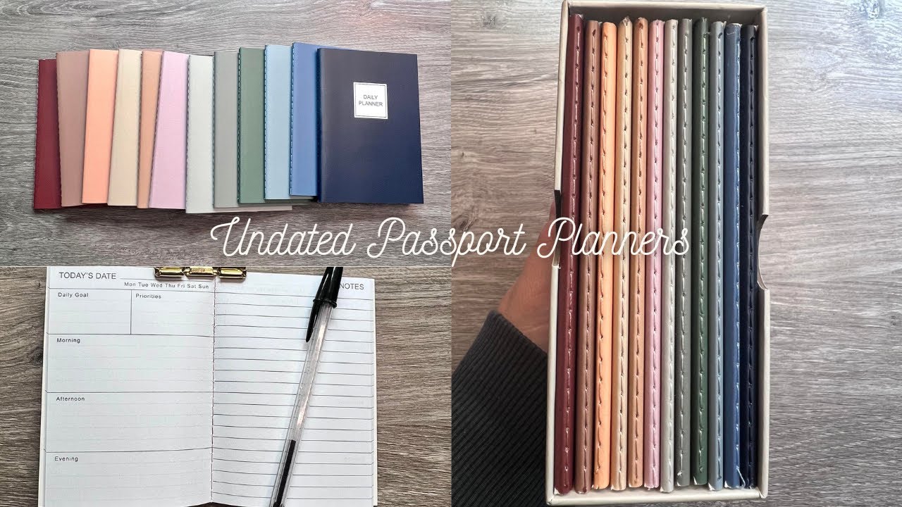 Pen+Gear Undated Daily Planners| they're passport sized!