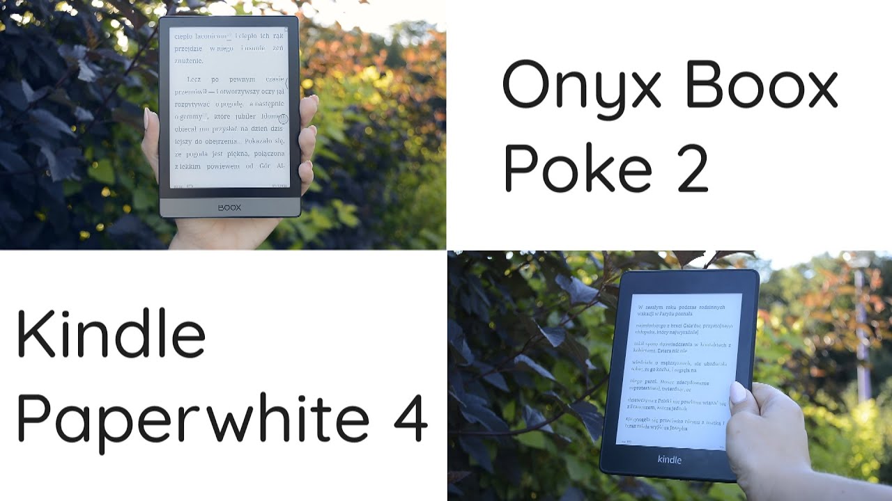 Kindle Paperwhite 4 vs Onyx Boox Poke 2 | Kt&oacute;ry kompaktowy czytnik wybrać?