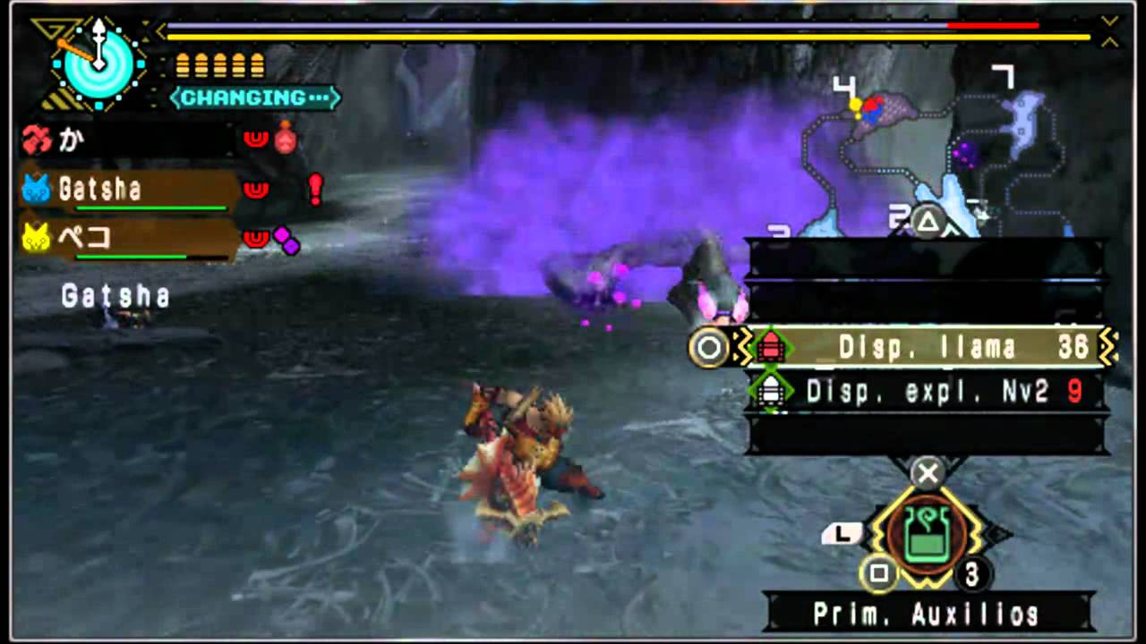 Monster hunter portable 3, tutorial ballesta pesada + gameplay comentado giginox