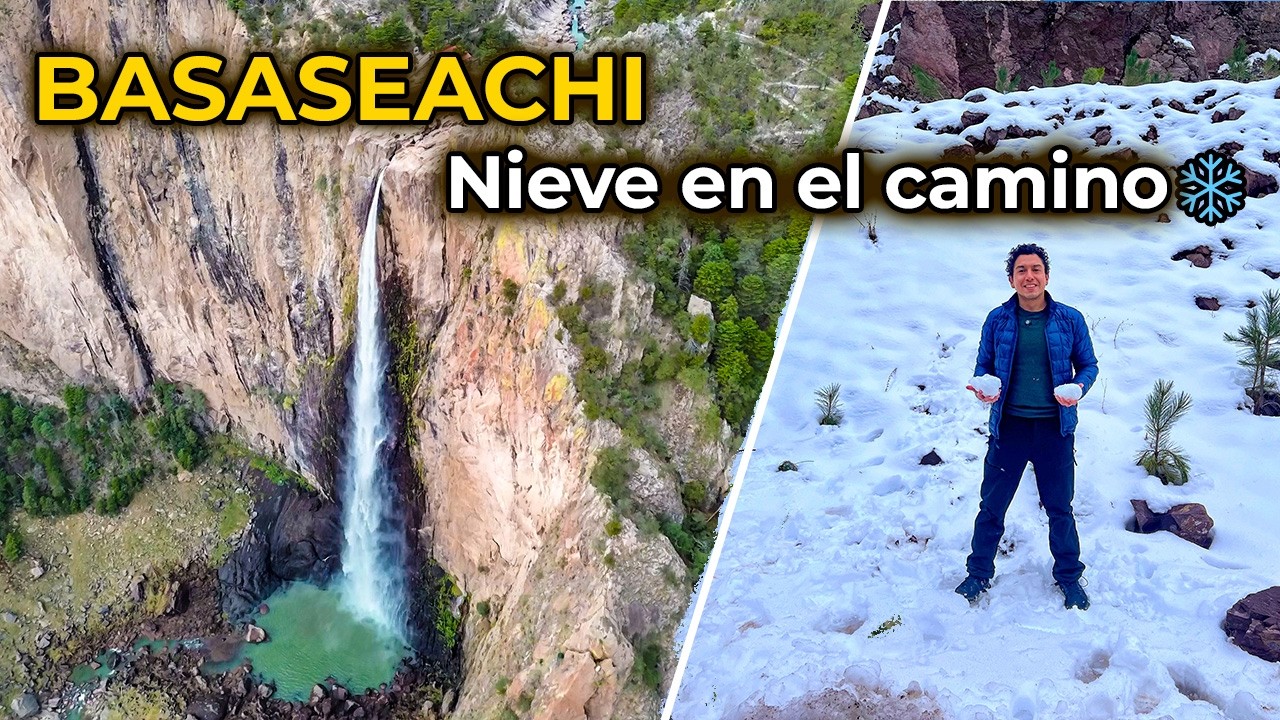 Cascada de Basaseachi 🌊 La Más Alta de México (y nos tocó NIEVE rumbo a Creel) ❄️