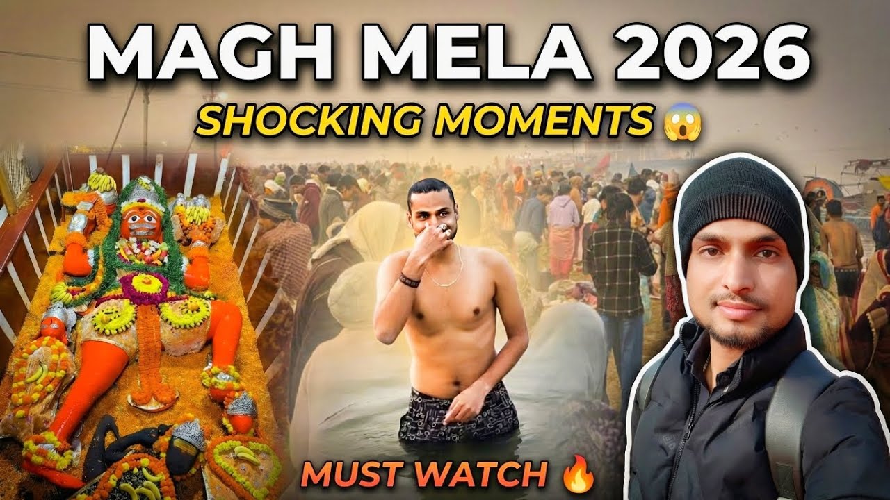 Magh Mela 2026 Prayagraj 😱 | Triveni Sangam Dubki & Shocking Crowd | Must Watch Vlog