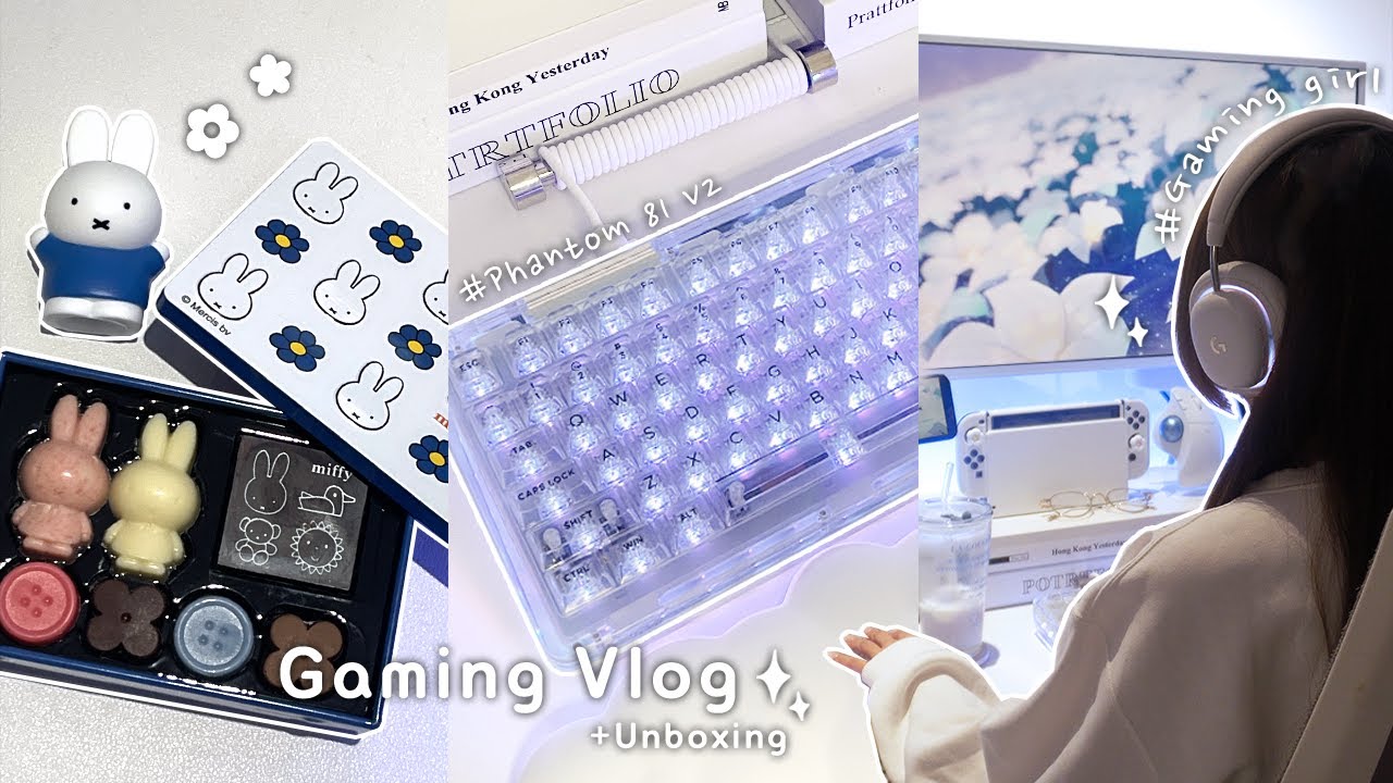Game Vlog | Мои уютные игровые дни🎮 | Unboxing | kiiboom phantom 81 v2 | DeltaHub Carpio G2.0