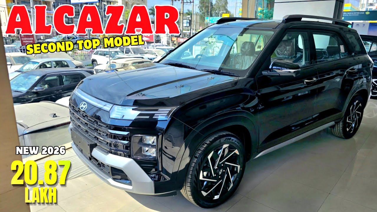 New Hyundai Alcazar Signature 2026 Hindi Review ❤️ Second Top Model 🔥VFM Variant #hyundaialcazar 
