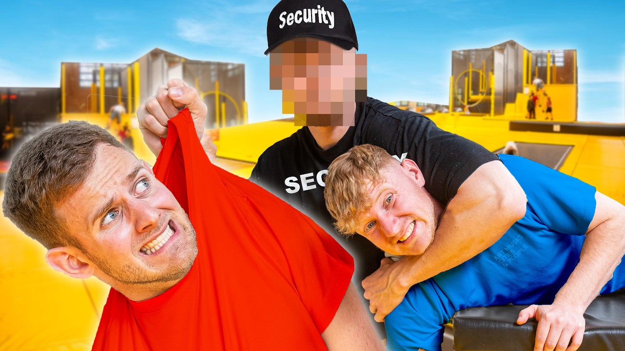 REGELS BREKEN IN BUITENLANDS TRAMPOLINEPARK TOT WE ER UIT GESTUURD WORDEN...