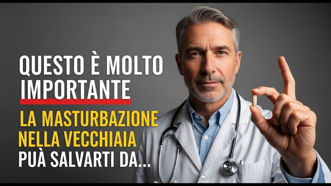 Se sei ANZIANO e ti MASTURBI, devo DIRTI questo...