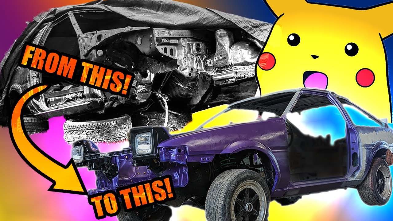 Project AE86 PT7: Welding EVERY Panel back on. + Roof Swap