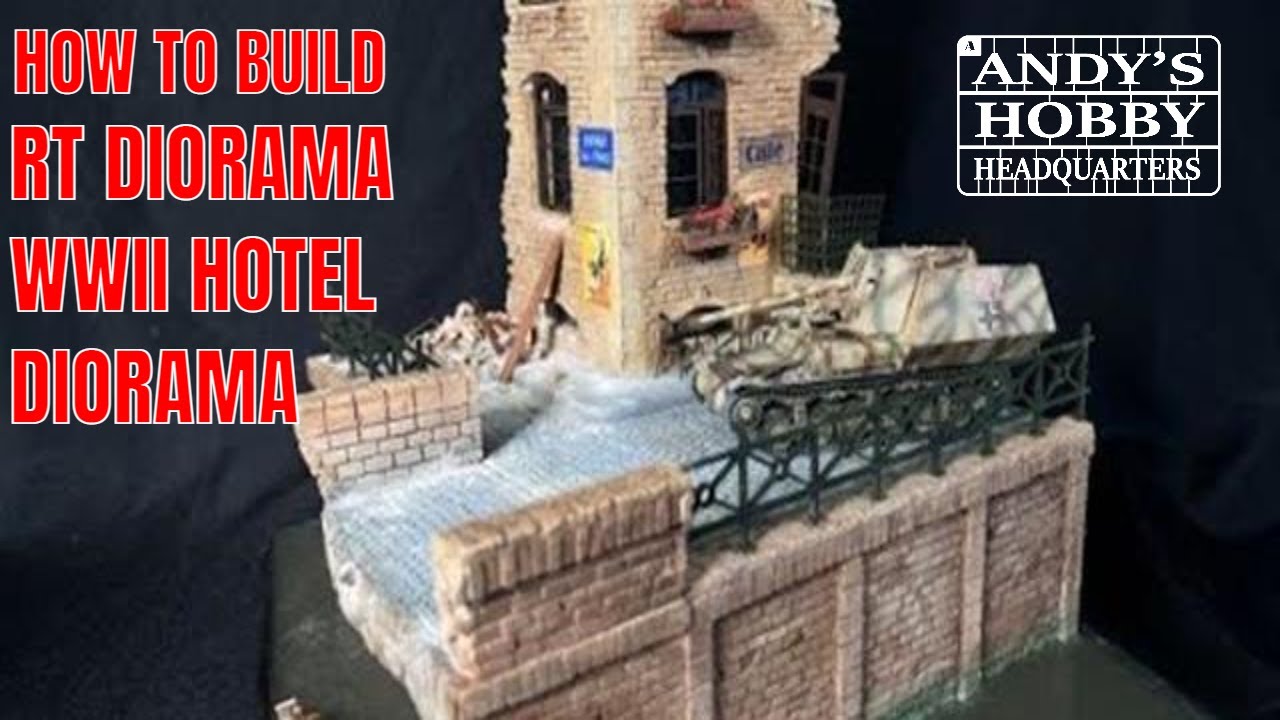 Building the WWII French  Cafe Diorama
