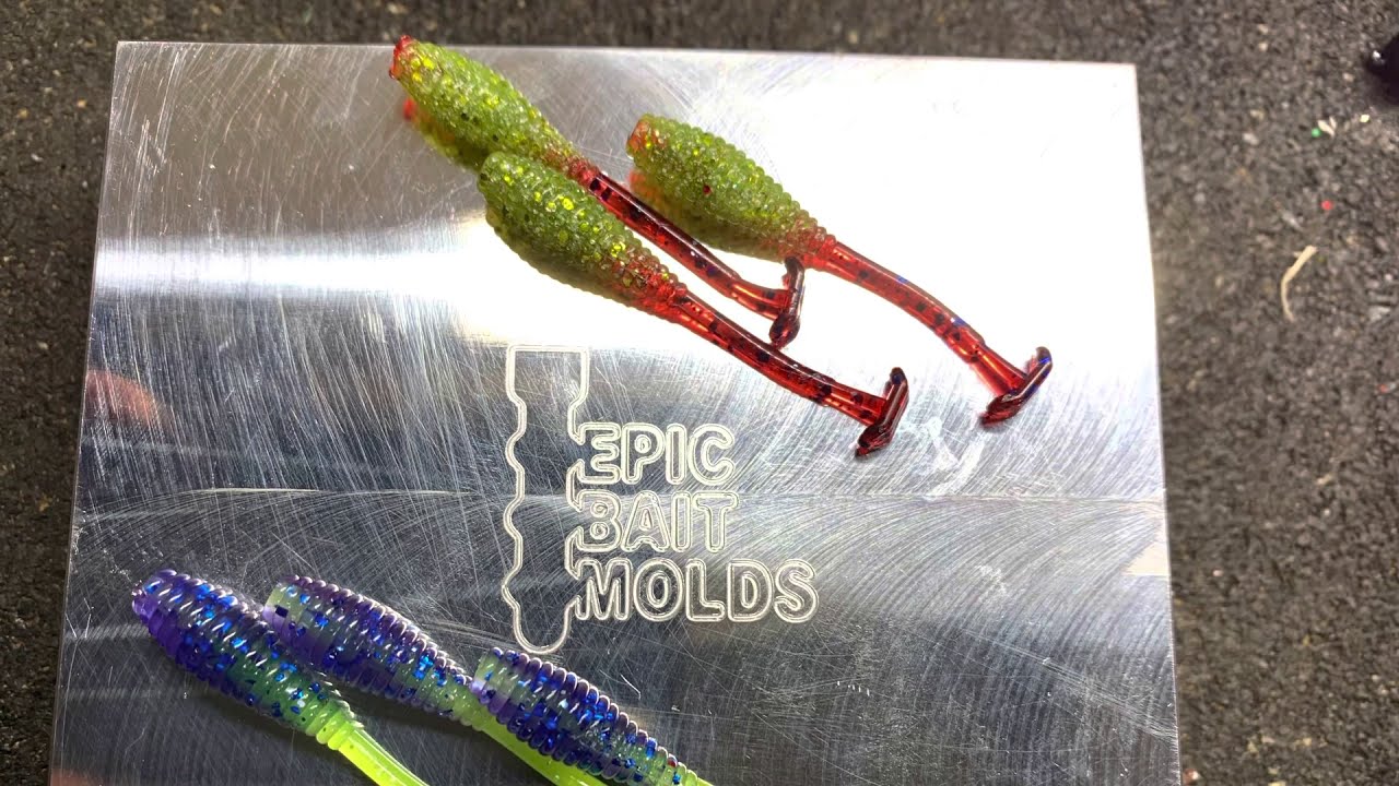CRAPPIE BAIT MAKING: MUST HAVE for Soft plastics: EPIC BAIT MOLDS 2” CORE SHOT