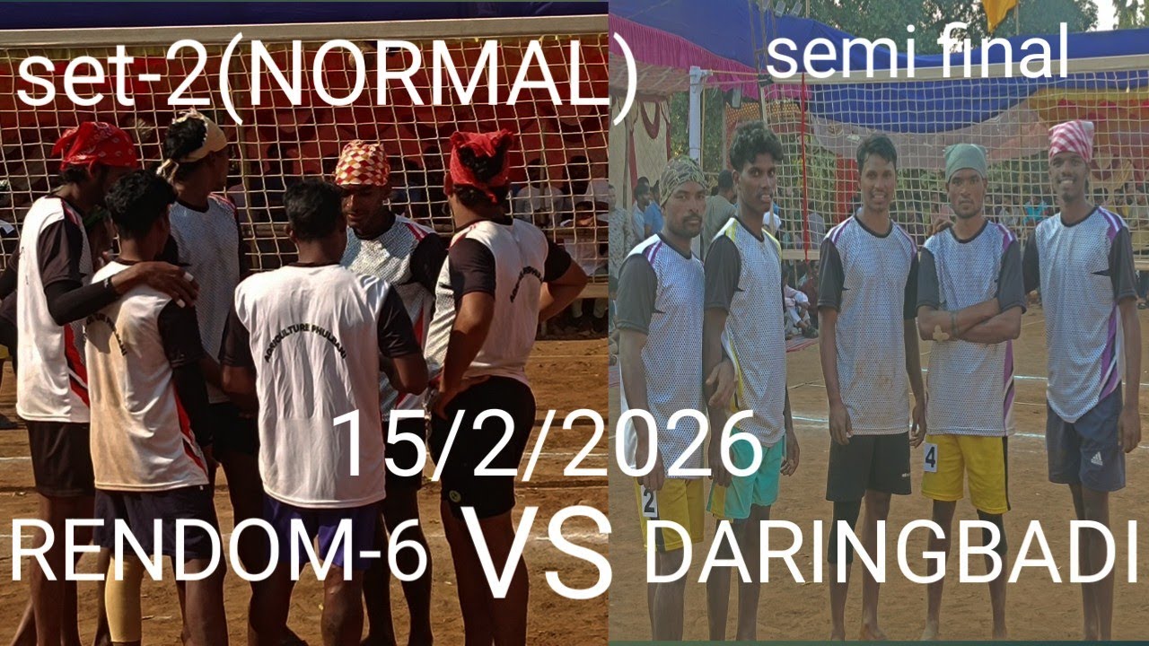 #(DARINGBADI)vs(RENDOM-6)#set-2(Normal)#semi final#dhabavolleyball#pani-dhendo, kobra#vs#tingri#
