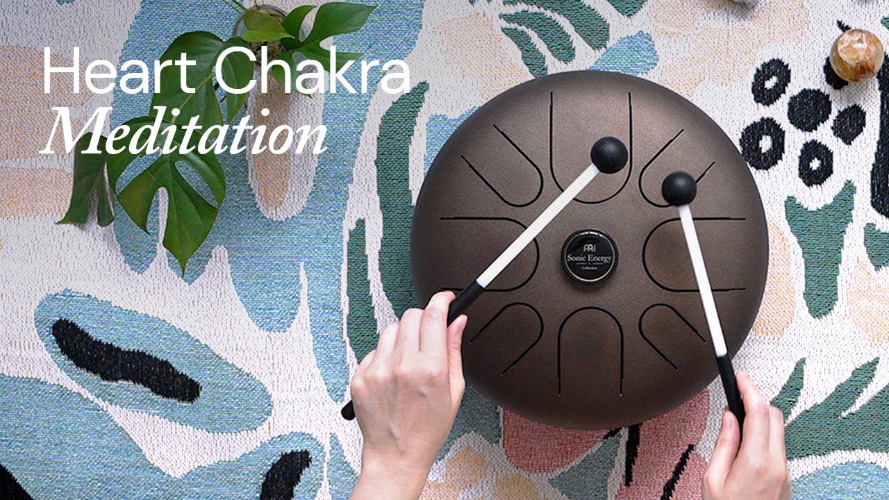 Heart Chakra Meditation | Sound Bath Therapy w. Tongue Drum [HD Audio]