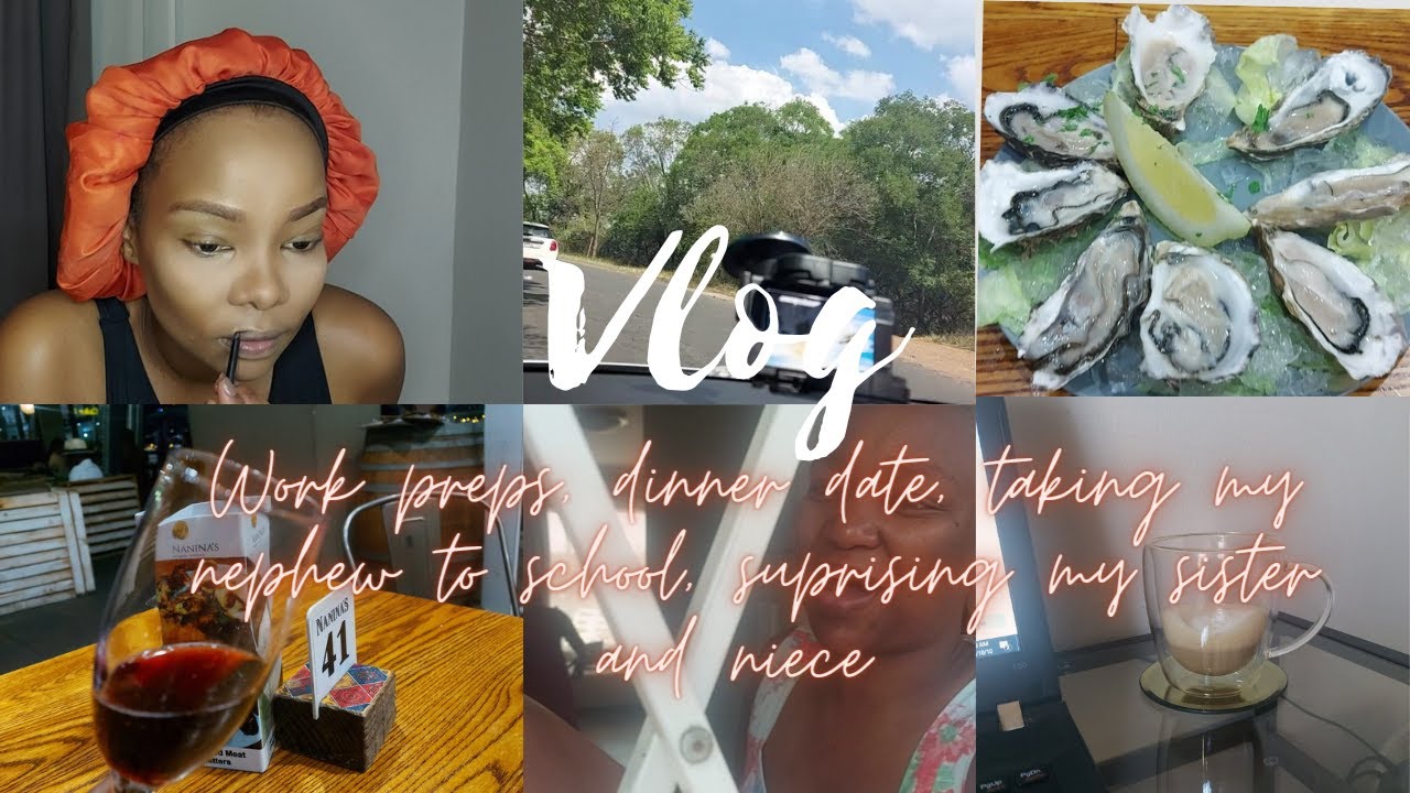 Vlog South African Youtuber | GRWM ,  dinner date, suprising my sister, MrP Home haul and more
