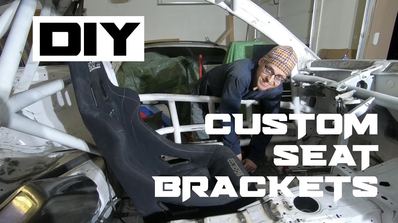 E46 Race Car Custom Seat Brackets | 2 Inch Lowered Seating Position