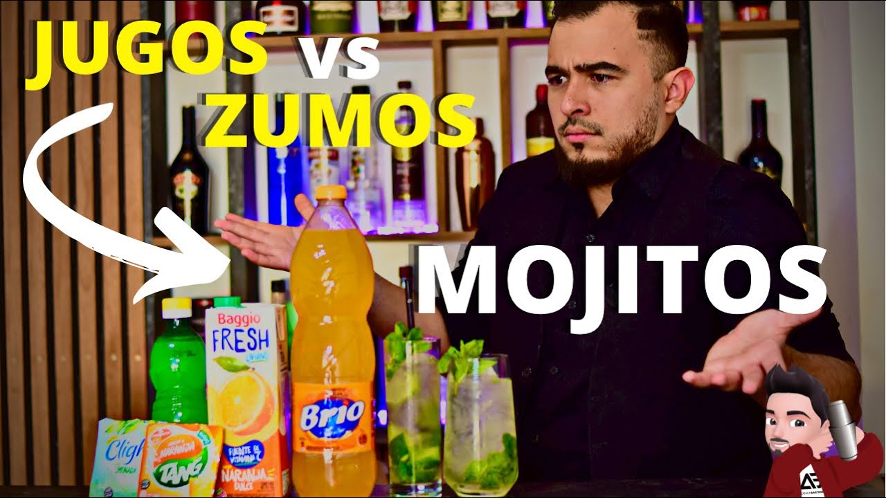 JUGOS & ZUMOS PARA COCTELES 🍹| MOJITO CUBANO PREPARACION | Mentor joglan