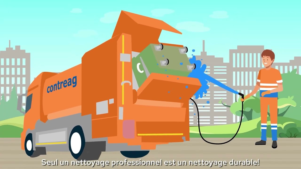 Contreag - Nettoyage des containers, écologique et professionnel