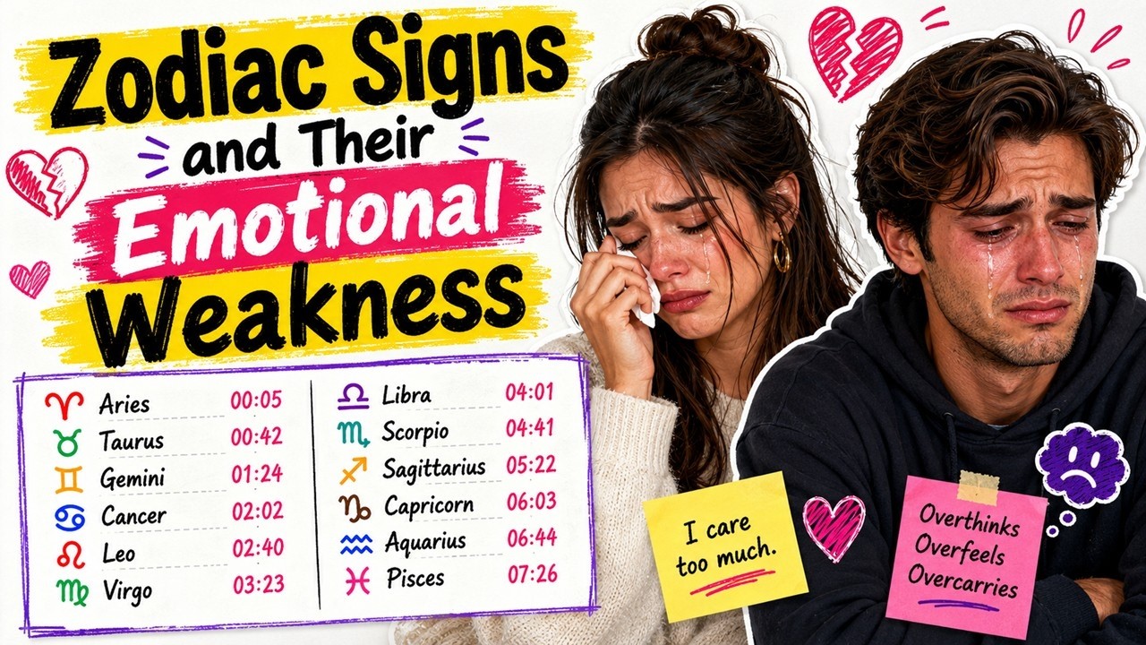 Zodiac Signs and Their Emotional Weakness