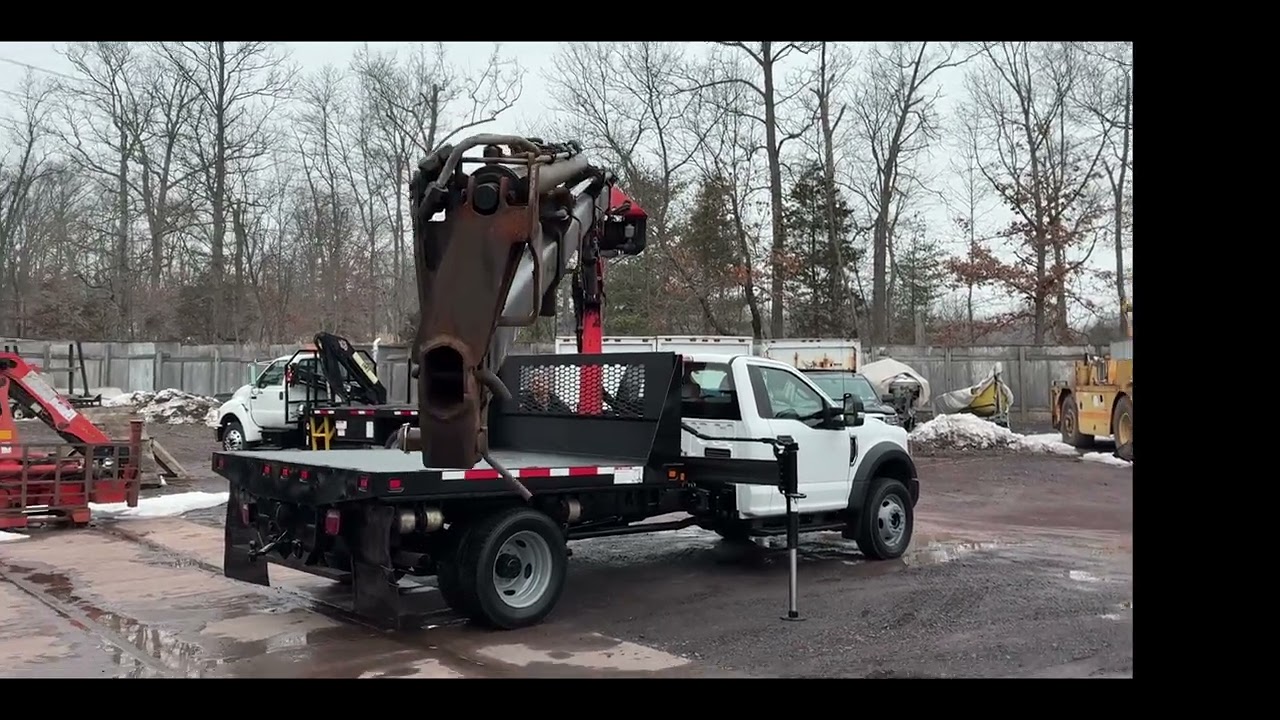 2018 PALFINGER PK5001SLDC KNUCKLEBOOM: 3.5 TON ON 2018 FORD F550 SD 4X4  9629