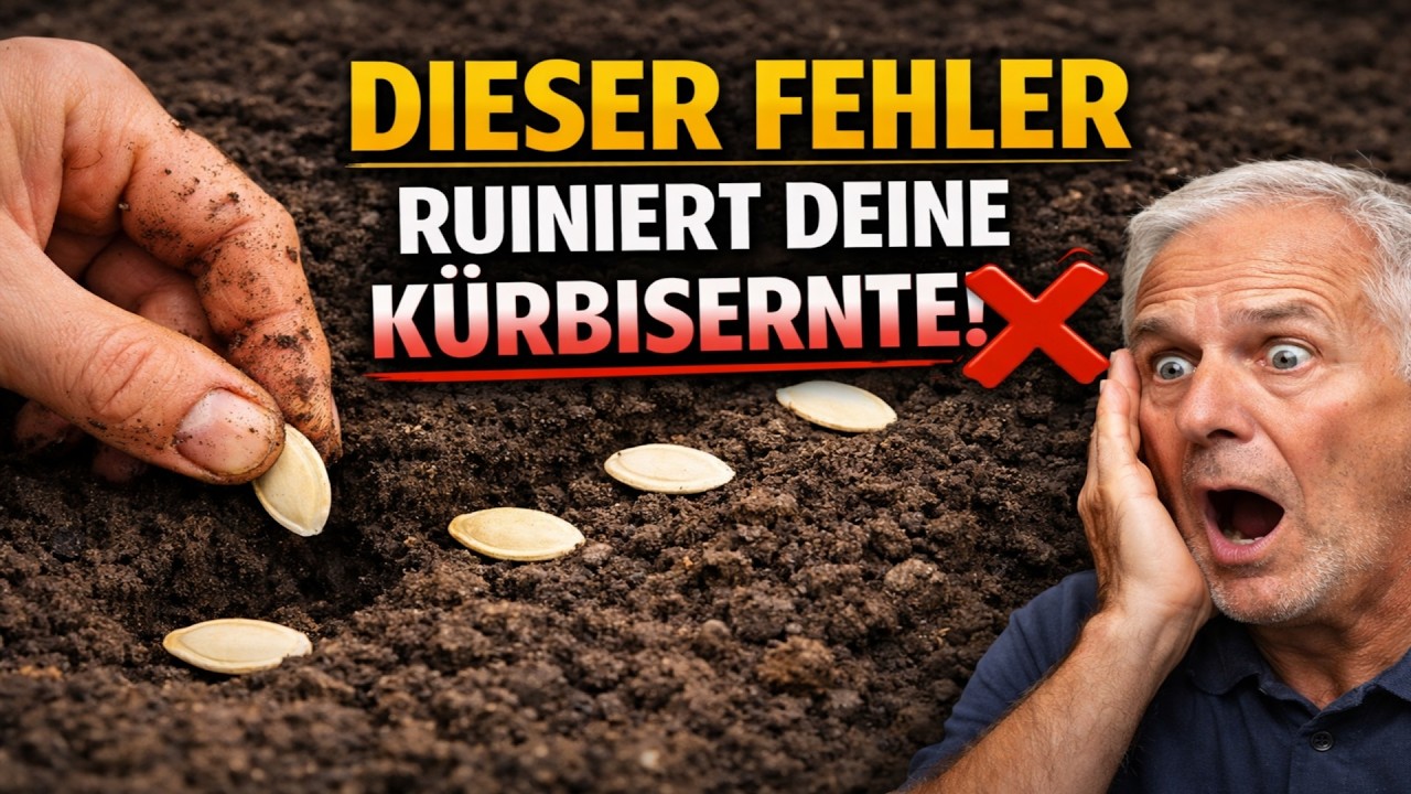 Hast du deine Kürbisse SO gepflanzt? Das wirst du garantiert bereuen! Hier ist der Geheimtipp der P