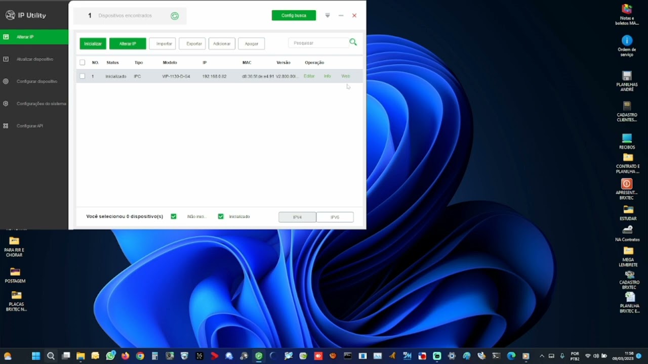 IP UTILITY INTELBRAS. CONFIGURAÇÃO DE CÂMERA IP. BRXTEC BRASIL.