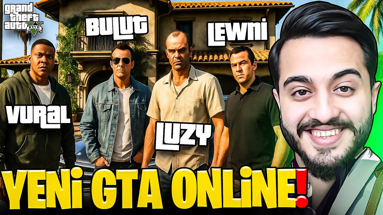 GTA V ONLINE'A EKİPLE BAŞLADIK! EKİP EVİ VE EKİP ARABASI ALDIK! Gta ONLINE 1. BÖLÜM