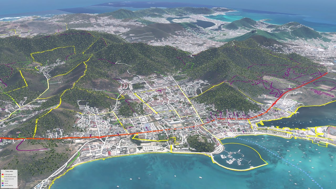 Collectivité de Saint-Martin (Outre-Mer) - Jumeau Numérique 3D
