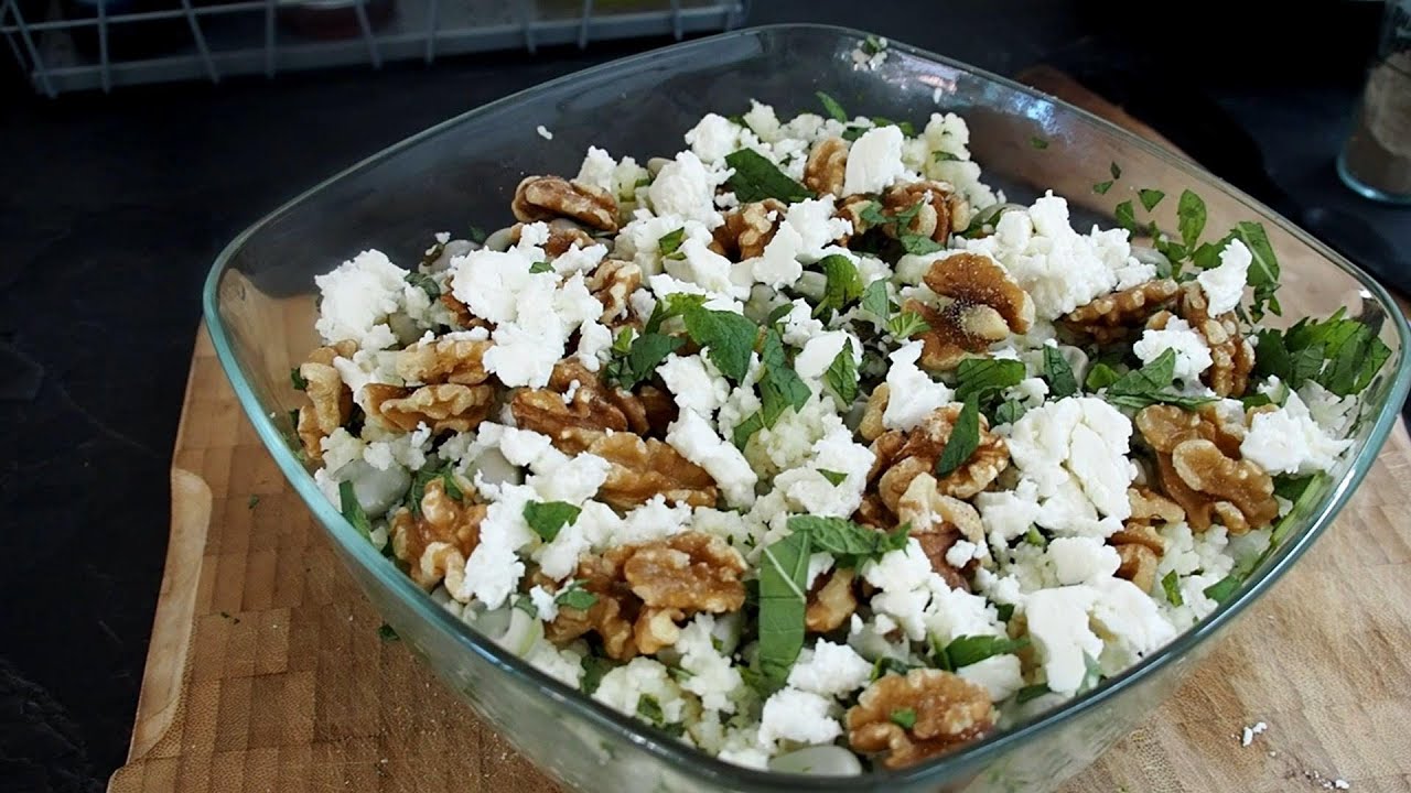 Couscous met walnoten en feta