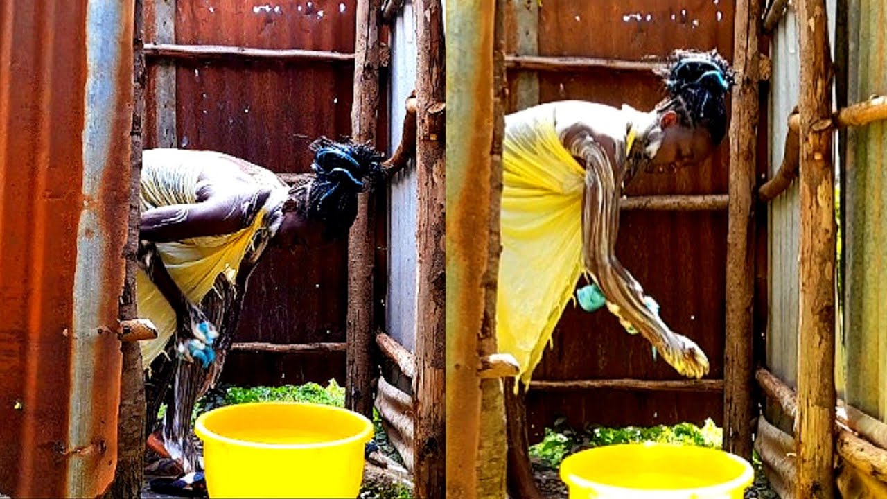 African Village Bathroom// African Village Life.
