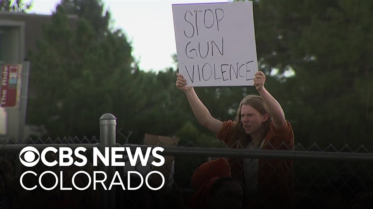 Students, staff at Arvada West High School walk out of class to protest gun violence