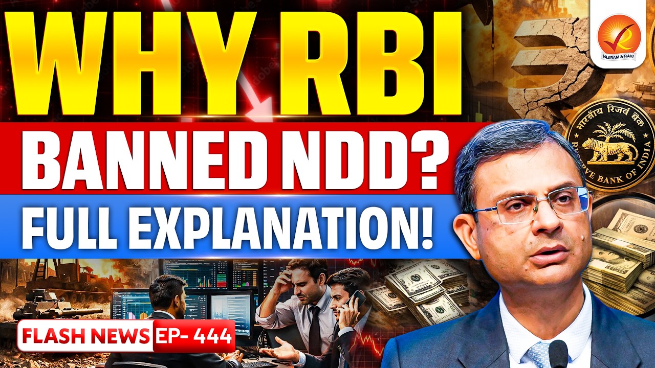 Rupee Crash Explained | How NDD Market Weakens Rupee ? | Vajiram and Ravi