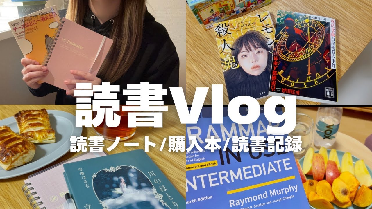  【読書Vlog】読書ノートを始めた日｜読書ノート｜購入本｜読書記録｜ストレンジャーシングス