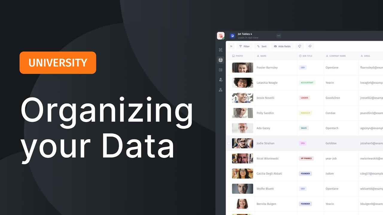Data Editor - How to prepare and organize data in Jet Admin