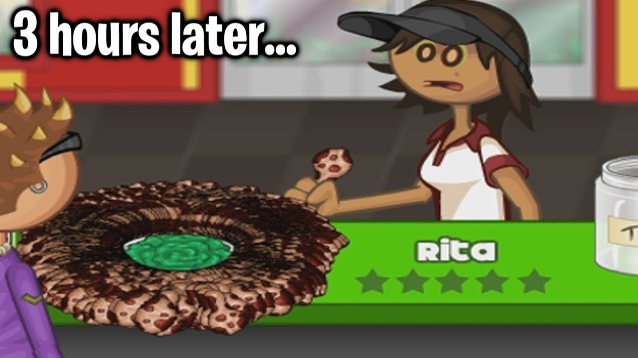 giving rita 2,003 wings because she made me mad on papa's wingeria