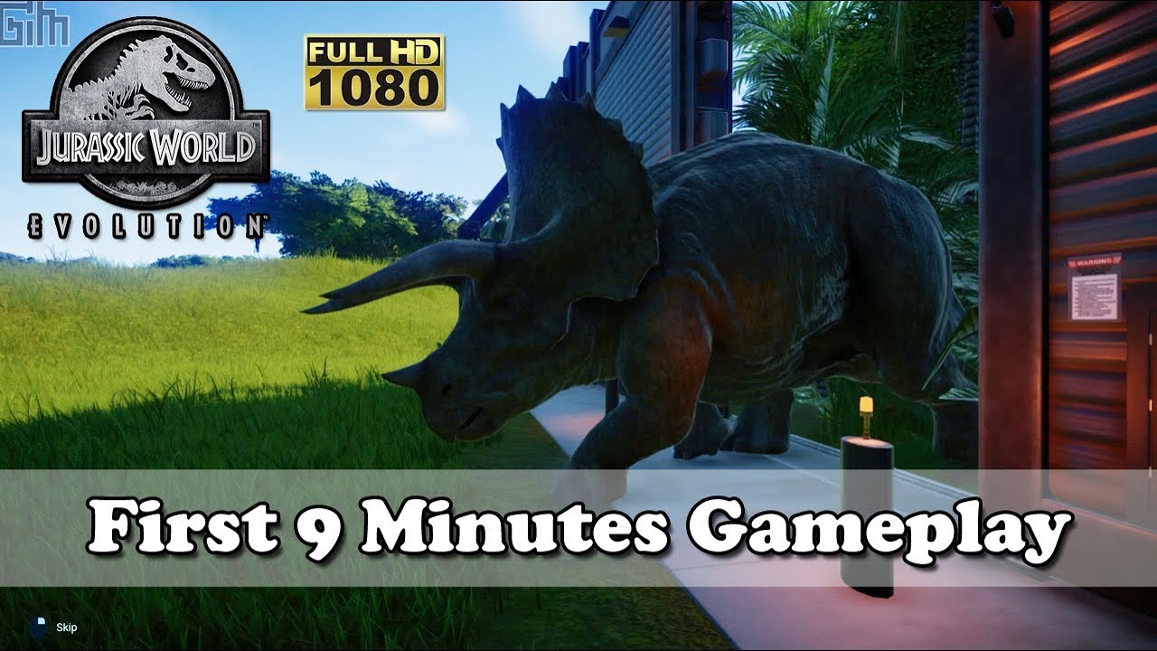 New Game : Jurassic World Evolution - First 9 Minutes Gameplay  [Full HD 1080p]