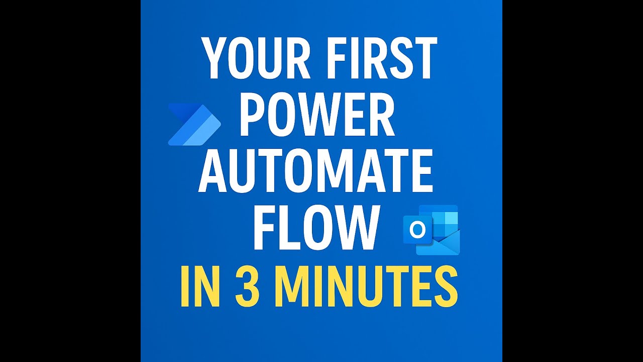 Your First Power Automate Flow in 3 Minutes | Beginner Tutorial