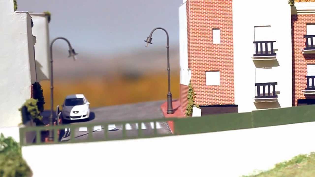 Maqueta Viviendas adosadas a escala 1:100