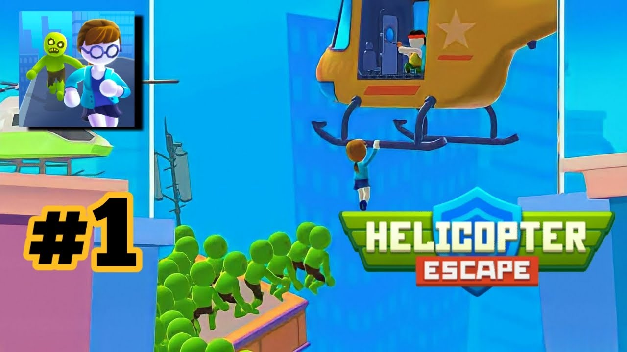 Helicopter Escape 3D - Gameplay Part 1 All Levels 1-10 (Android,iOS)
