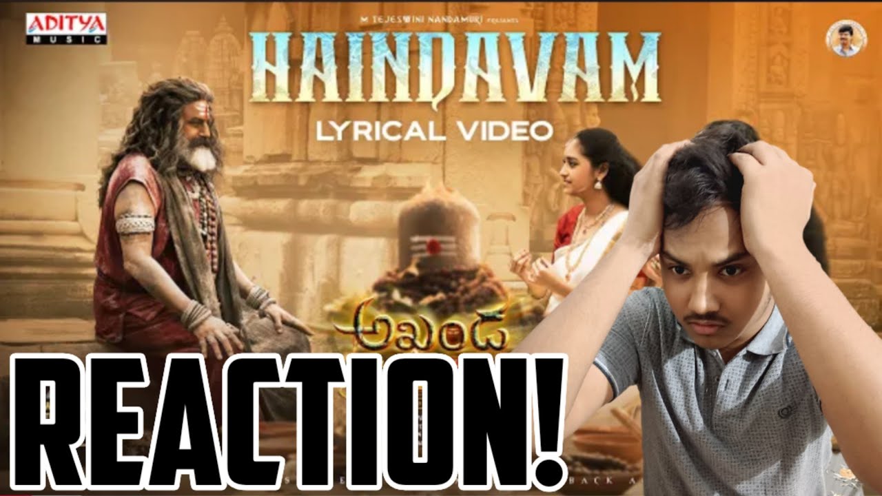 Akhanda Haindavam Lyrical Video Song Reaction 🤯 | Akhanda 2 Thaandavam | NBK| Boyapati S |Thaman S |