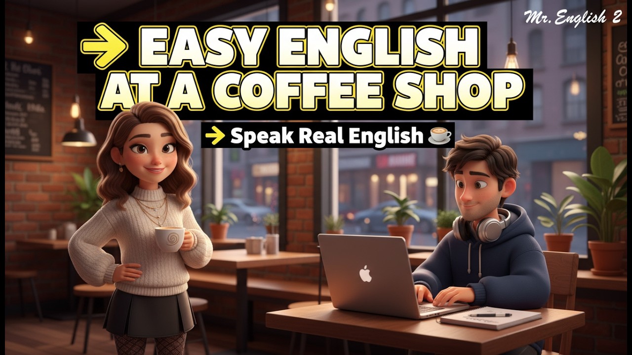 Learn English at a Coffee Shop ☕ | Easy English Podcast for Real Life