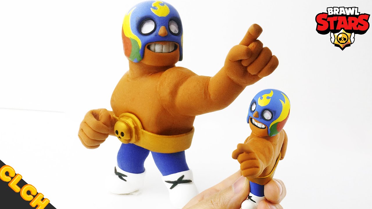 Making Brawl Stars EL PRIMO - Clay Tutorial 💪🌟(Clay art)