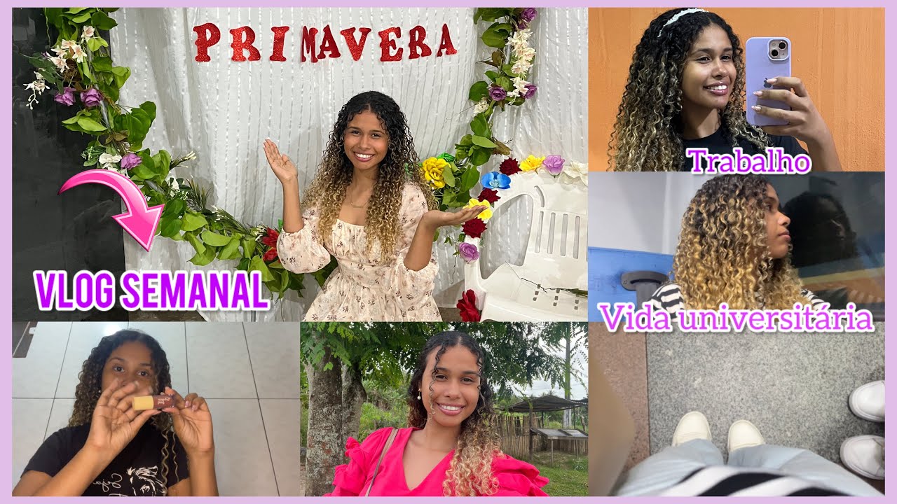 VLOG SEMANAL: Vida Universitária, Trabalho e Culto de Primavera🤩🌺