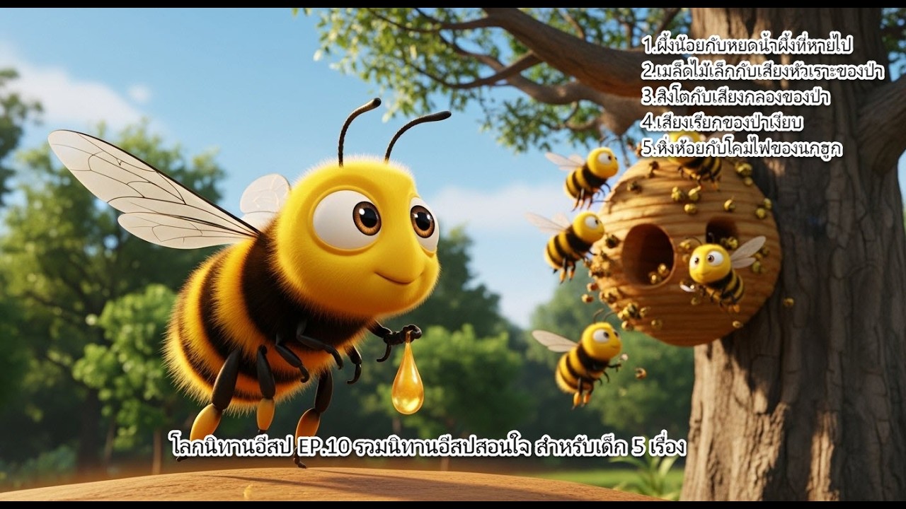 โลกนิทานอีสป EP.10 รวมนิทานอีสปสอนใจ สำหรับเด็ก 5 เรื่อง