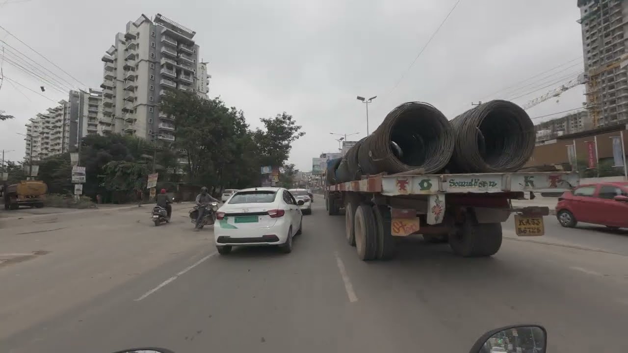 Bangalore Traffic Ride 🚦 | Seegehalli Whitefield to Manyata Tech Park | Corporate Commute Life