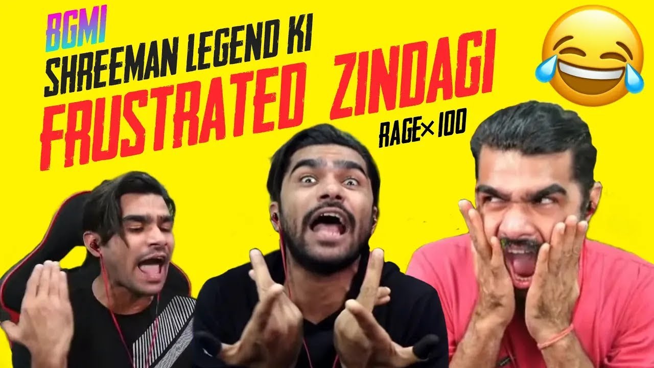 Shreeman Legend Frustrated Gameplay || BGMI FUNNY MOMENTS