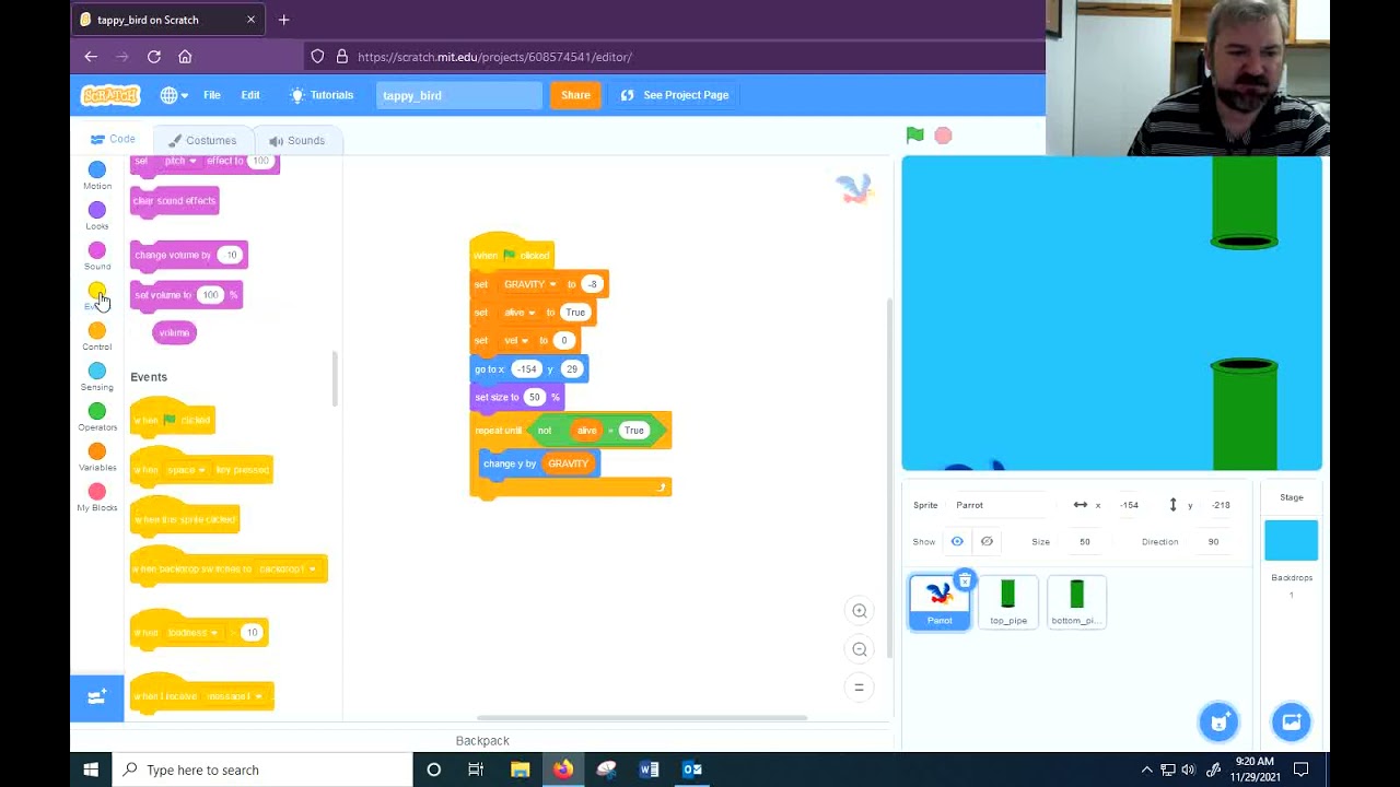 How to Make Tappy Bird Game in Scratch