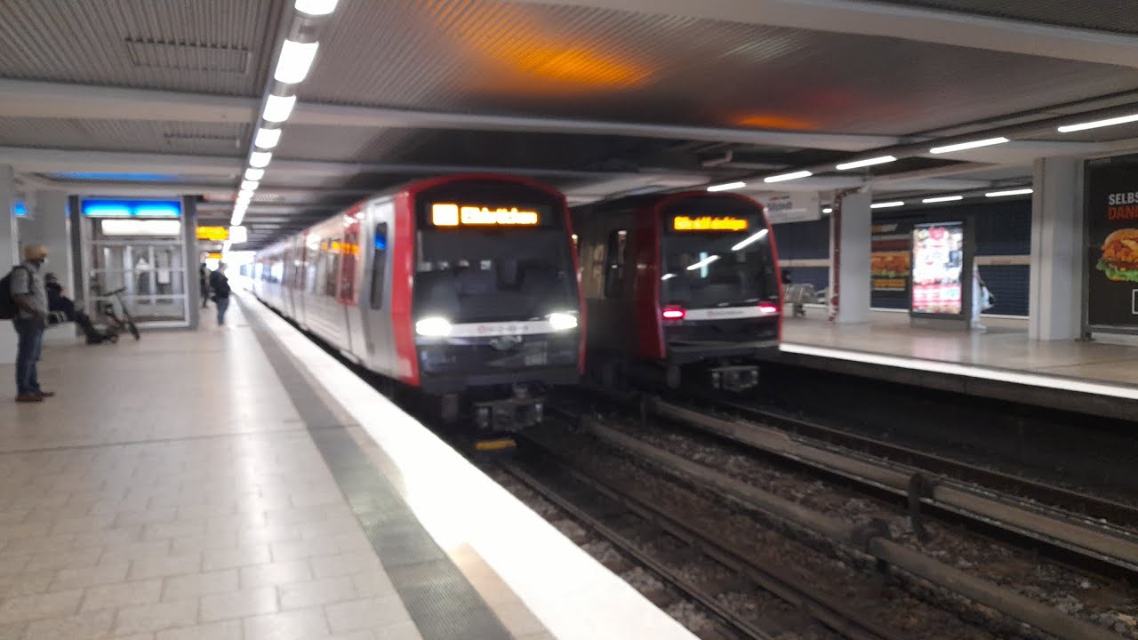 U-Bahn Hamburg Mitfahrt von Billstedt bis Elbbrücken im DT5.1 auf der U4 Komplette Linie