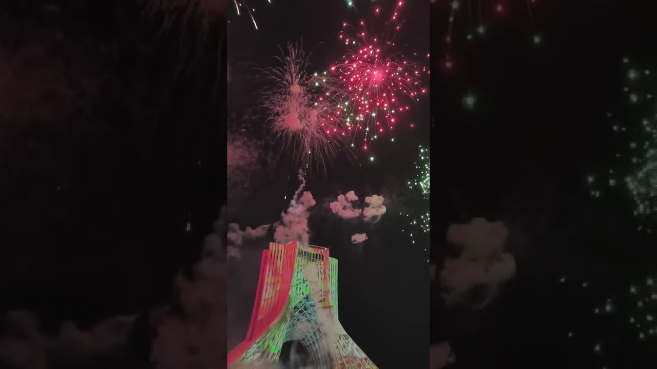 Fireworks At Azadi Square In Tehran, Iran (10 February 2026)