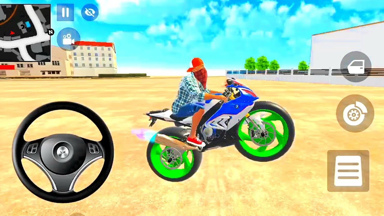 Franklin Purchased BMW ✨️ in Showroom And Modified in Garage | BMW 🥰 Bike Wheelie in indian streets