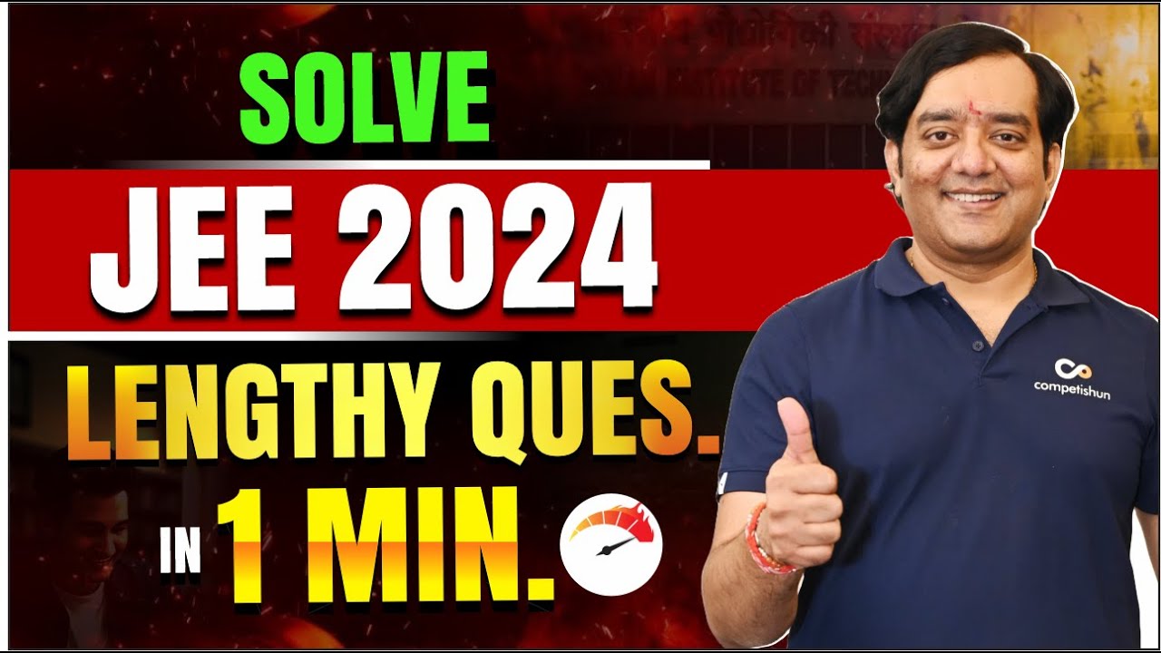 TRICK TO Solve JEE Main 2024 Lengthy Circle Questions FAST! | Mohit Tyagi Sir | Competishun